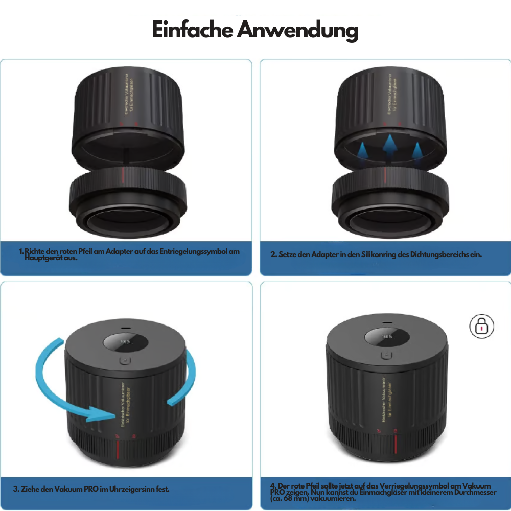 Vakuum PRO Komplett-Set inkl. Gratis E-Book