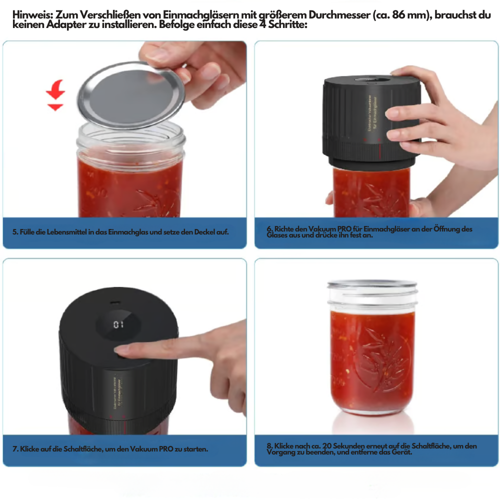 Vakuum PRO Komplett-Set inkl. Gratis E-Book